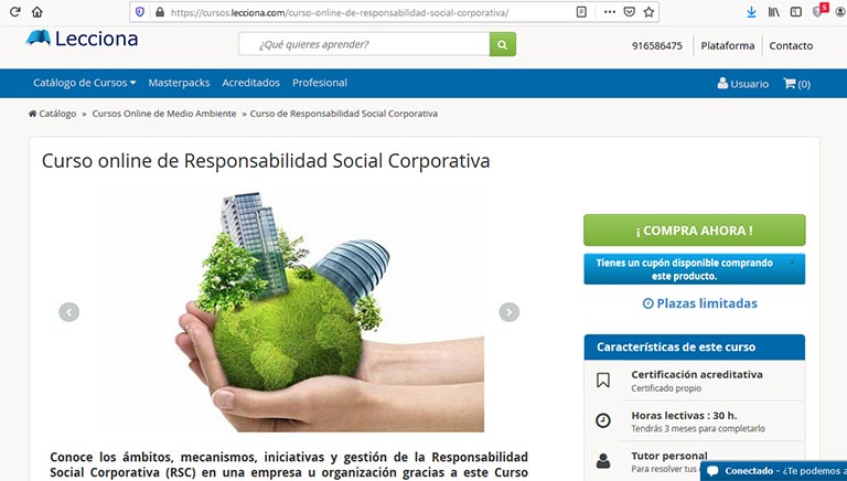 curso responsabilidad social corporativa en línea